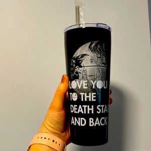 Star Wars Metal Tumbler “Love you to the Death Star and Back” 22oz New